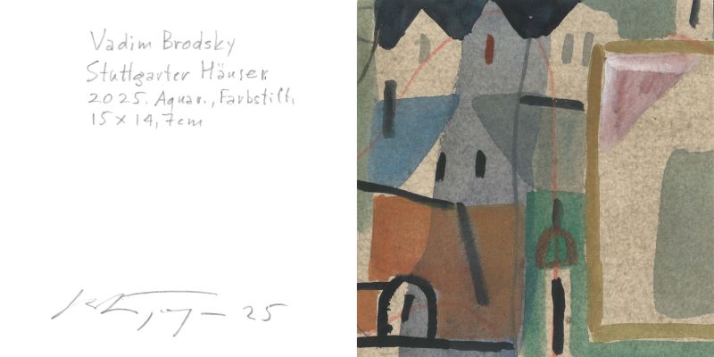 Brodsky Klappkarte Ausstellungseinladung 2026 